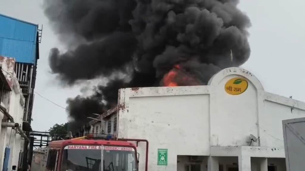 Massive Fire Breaks Out at Shri Ram Agro Factory in Karnal